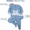 imageGerber 8pack Short Sleeve Onesies and 4Pack Sleep N Play Clothing BundleDinosaur