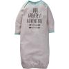 imageGerber Baby Boy and Girls 4Pack Sleeper GownAqua Fox