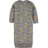 imageGerber Baby Boy and Girls 4Pack Sleeper GownTiger Grey