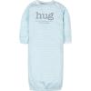 imageGerber Baby Boy and Girls 4Pack Sleeper GownWords Grey