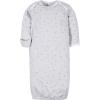 imageGerber Baby Boy and Girls 4Pack Sleeper GownWords Grey
