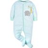 imageGerber Baby Boys 4 Pack Sleep N Play FootieAnimals Green