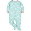 imageGerber Baby Boys 4 Pack Sleep N Play FootieAqua Fox