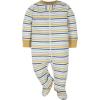 imageGerber Baby Boys 4 Pack Sleep N Play FootieDinosaur Blue