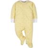 imageGerber Baby Boys 4 Pack Sleep N Play FootieWords Grey