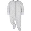 imageGerber Baby Boys 4 Pack Sleep N Play FootieWords Grey