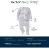 imageGerber Baby Girls 4 Pack Sleep N Play FootieDaisy