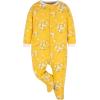imageGerber Baby Girls 4 Pack Sleep N Play FootieGolden Floral