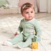 imageGerber Baby Girls 4 Pack Sleep N Play FootieGolden Floral