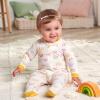 imageGerber Baby Girls 4 Pack Sleep N Play FootieGolden Floral