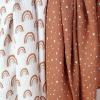 imageGerber Baby Unisex 2Pack Muslin Blanket Celestial One SizeBoho Rainbow