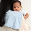 imageGerber Baby Unisex Burp Cloths 5Pack White Black Size 105quot x 21quotBlue Gold