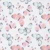 imageGerber Girls Newborn Infant Baby Toddler Nursery 100 Cotton Flannel Receiving Swaddle Blanket Butterfly White Pack of 5Butterfly White