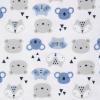 imageGerber Girls Newborn Infant Baby Toddler Nursery 100 Cotton Flannel Receiving Swaddle Blanket Butterfly White Pack of 5Critters Blue