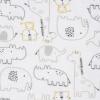 imageGerber Girls Newborn Infant Baby Toddler Nursery 100 Cotton Flannel Receiving Swaddle Blanket Butterfly White Pack of 5Safari Animals White
