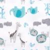 imageGerber Girls Newborn Infant Baby Toddler Nursery 100 Cotton Flannel Receiving Swaddle Blanket Butterfly White Pack of 5Safari White