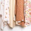 imageGerber Unisex Baby 100 Cotton Flannel Receiving Blankets 30x30 Inches Pack of 4 Coastal Calm One SizeRetro Floral