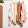 imageGerber Unisex Baby 100 Cotton Flannel Receiving Blankets 30x30 Inches Pack of 4 Coastal Calm One SizeRetro Floral