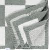 imageGerber Unisex Baby Cozy Soft Silky Mink Checkerboard Grid Blanket Tan Check One SizeGreen Check