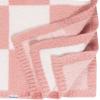 imageGerber Unisex Baby Cozy Soft Silky Mink Checkerboard Grid Blanket Tan Check One SizePink Check