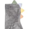 imageGerber Unisex Baby Plushy Soft Hooded Animal Character BathrobeCharcoal Dino