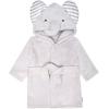 imageGerber Unisex Baby Plushy Soft Hooded Animal Character BathrobeGrey Elephant
