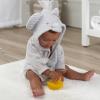 imageGerber Unisex Baby Plushy Soft Hooded Animal Character BathrobeGrey Elephant