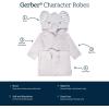 imageGerber Unisex Baby Plushy Soft Hooded Animal Character BathrobeGrey Elephant