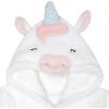 imageGerber Unisex Baby Plushy Soft Hooded Animal Character BathrobeWhite Unicorn
