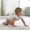 imageGerber babygirls 5pack Solid Onesies BodysuitsWhite