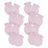 imageGerber Baby 8Pack Scratch Mittens NavyGrayWhite 03 Months 12PackLight Pink