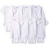 imageGerber Baby 8Pack Short Sleeve Onesie BodysuitsWhite Long Sleeve Short Sleeve