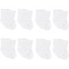 imageGerber Baby 8Pack WiggleProof Jersey Crew SocksWhite