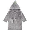 imageGerber Unisex Baby Plushy Soft Hooded Animal Character BathrobeCharcoal Dino
