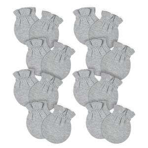 imageGerber Baby 8Pack Scratch Mittens NavyGrayWhite 03 Months 12PackGray Heather