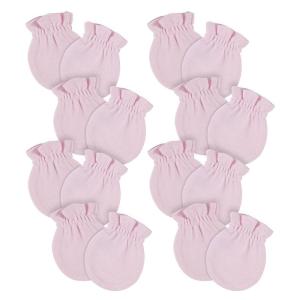 imageGerber Baby 8Pack Scratch Mittens NavyGrayWhite 03 Months 12PackLight Pink