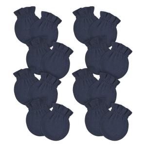 imageGerber Baby 8Pack Scratch Mittens NavyGrayWhite 03 Months 12PackNavy