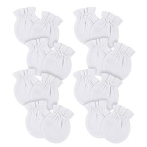 imageGerber Baby 8Pack Scratch Mittens NavyGrayWhite 03 Months 12PackWhite
