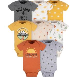 imageGerber Baby 8Pack Short Sleeve Onesie BodysuitsSouthwest
