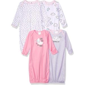 imageGerber Baby Boy and Girls 4Pack Sleeper GownClouds