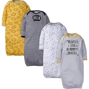 imageGerber Baby Boy and Girls 4Pack Sleeper GownStar