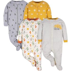 imageGerber Baby Boys 4 Pack Sleep N Play FootieSouthwest
