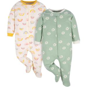 imageGerber Baby Girls 2pack Sleep N PlayGolden Floral