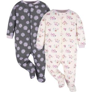 imageGerber Baby Girls 2pack Sleep N PlayLavender Garden