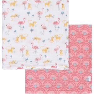 imageGerber Baby Unisex 2Pack Muslin Blanket Celestial One SizeAnimal Geo Girl