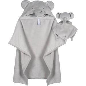 imageGerber Baby Unisex Hooded Wearable Blanket ampamp Security Blanket Set Celestial One SizeAnimals  Geos Neutral