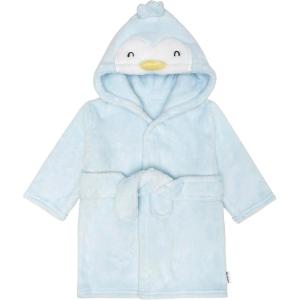 imageGerber Unisex Baby Plushy Soft Hooded Animal Character BathrobeBlue Penguin