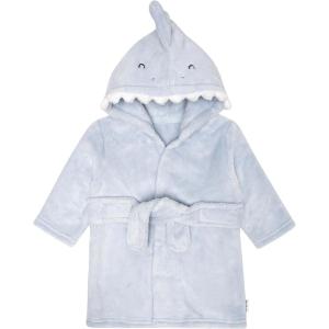 imageGerber Unisex Baby Plushy Soft Hooded Animal Character BathrobeBlue Shark
