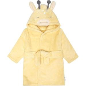 imageGerber Unisex Baby Plushy Soft Hooded Animal Character BathrobeYellow Giraffe