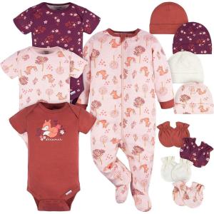 imageGerber babygirls Boys and Girls 12 Piece Layette Gift SetPurple Fox
